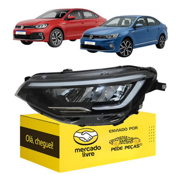 Sinaleira Farol Virtus Full Led 2023 2024 2025 2026 Esquerdo Esquerdo/motorista