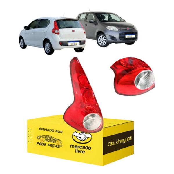 Lanterna Fiat Palio Attractive 2012 2013 2014 2015 16 17 Le Esquerdo Vermelho