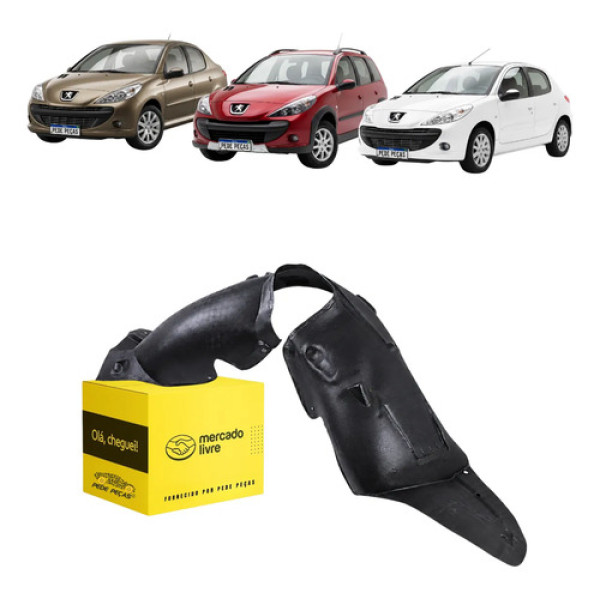 Parabarro Dianteiro Peugeot 206 2000 A 2010 Esquerdo