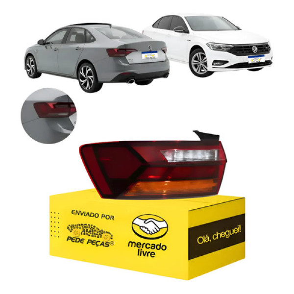 Lanterna Sinaleira Canto Jetta 2018 19 A 2024 Full Led L.e Esquerdo/motorista Vermelho