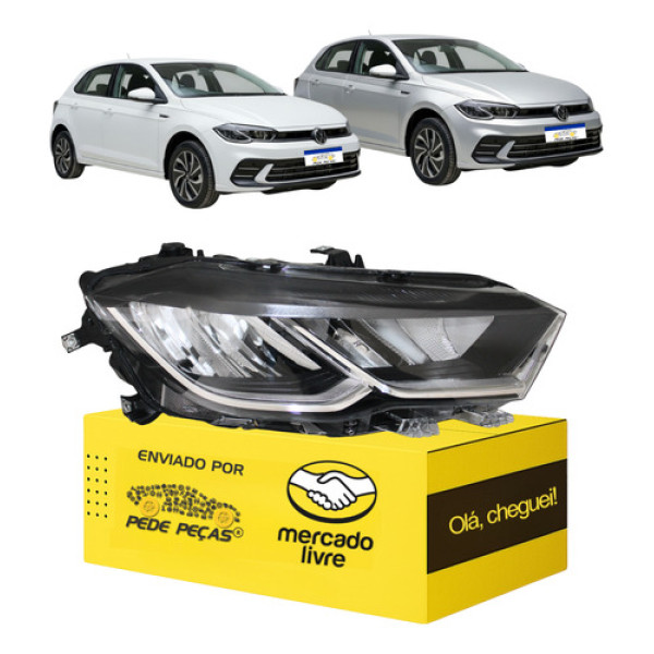 Farol Sinaleira Vw Polo 2023 2024 2025 2026 Full Led L.d Direito/passageiro