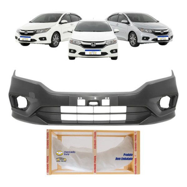 Parachoque Dianteiro Honda City 2018 2019 2020 Novo Preto