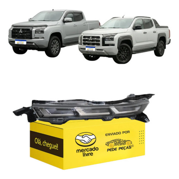 Farol Superior Mitsubishi Triton Katana 2026 Full Led L.e Esquerdo/motorista
