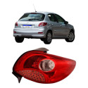 Lanterna Peugeot 207 Hatch 2008 A 2015 Grade Vermelha Ld Direito/passageiro Vermelho