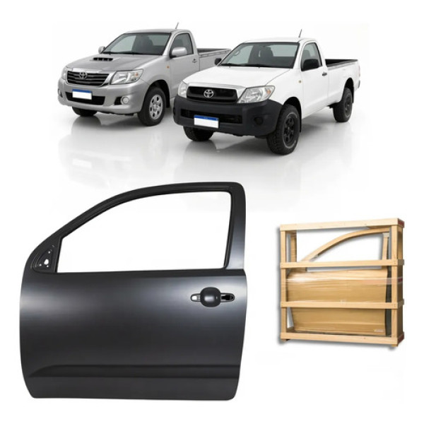 Porta Dianteira Hilux 2005 A 2015 Cabine Simples Std Cs Le Dianteira Direito Preto