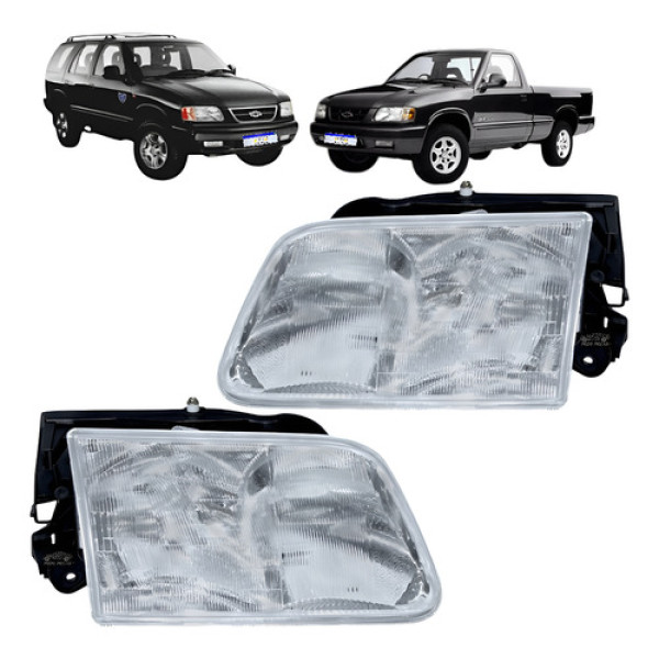 Farol Chevrolet S10 Blazer 1995 A 2000 Std Dlx Executive