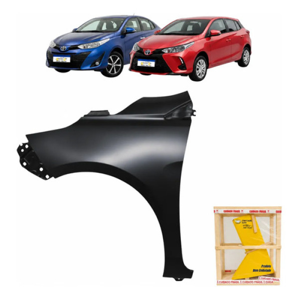 Paralama Esquerdo Toyota Yaris 2019 20 21 22 23 24 2025