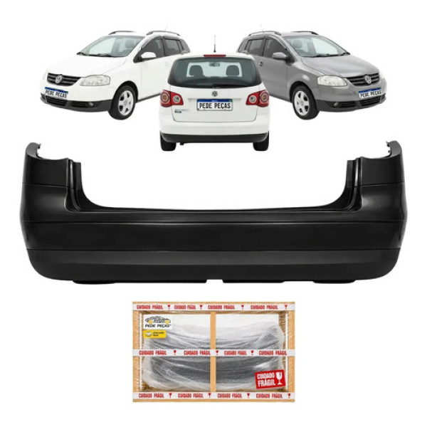 Parachoque Traseiro Vw Spacefox 2006 07 08 09 2010 S/furo