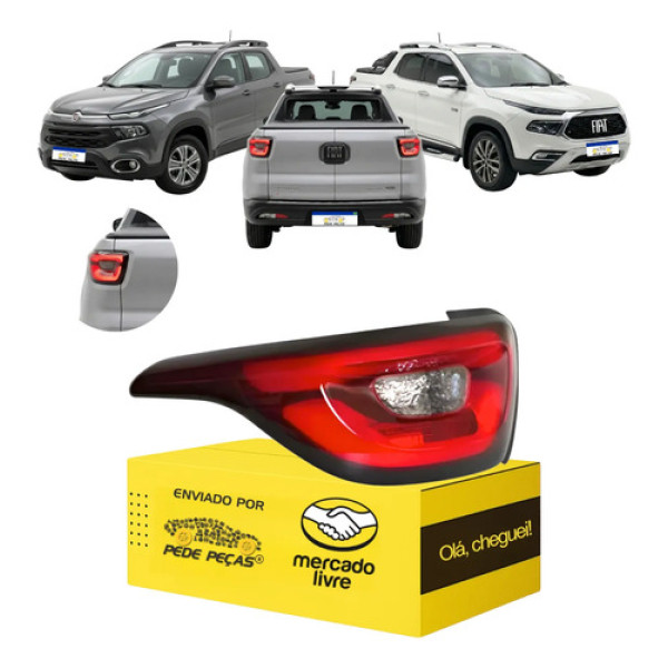 Sinaleira Traseira Fiat Toro 2016 2017 2018 A 2025 Com Led 