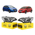 Par Farol Sinaleira Honda Fit 2015 A 2021 Dx Lx Personal Ambos Lados Transparente/cromado