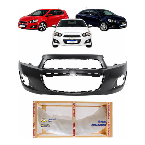 Parachoque Chevrolet Sonic 2012 2013 2014 Novo