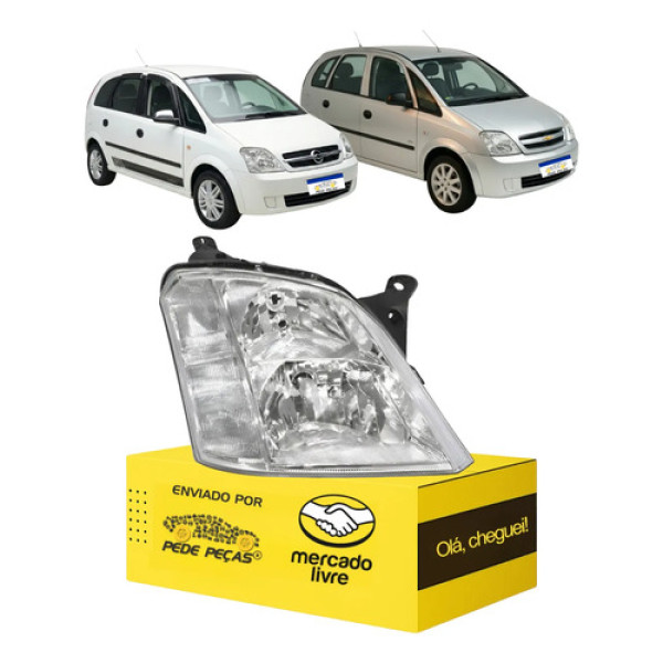 Farol Meriva 2003 2004 2005 2006 2007 2008 2009 2010 2011 12