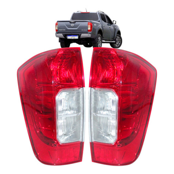 Par Lanterna Nissan Frontier 2017 2018 2019 2020 2021 Novo Direito Vermelho