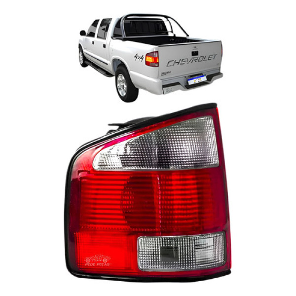 Lanterna Chevrolet S10 1995 1996 1997 1998 1999 2000 Fume Le Esquerdo/motorista Fumê