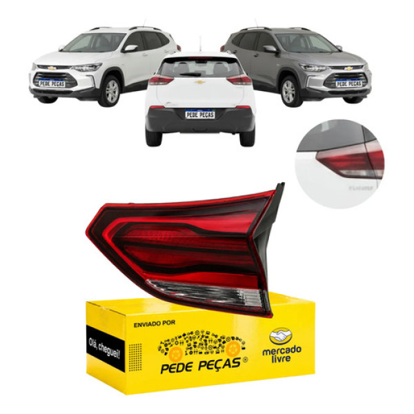 Lanterna Tampa Chevrolet Tracker 2020 21 22 A 2025 S/led Ld Direito/passageiro Vermelho Cristal