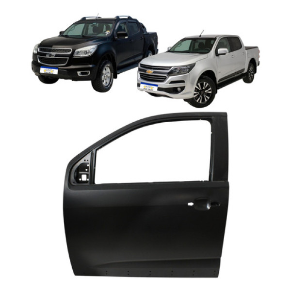 Porta Dianteira Esquerda Gm S10 Traiblazer 2012 2013 A 2024  Dianteira Esquerdo Preto