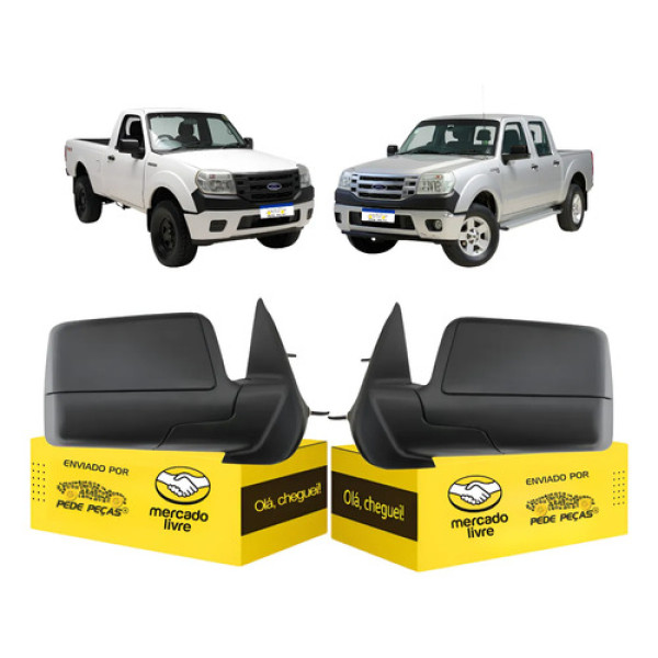 Par Retrovisor Manual Ford Ranger 2009 2010 2011 2012