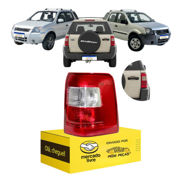 Sinaleira Traseira Ford Ecosport 2003 2004 2005 2006 2007 Ld Direito/passageiro