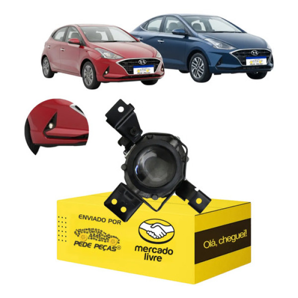 Farol Milha Cibie Auxiliar Hb20 2020 2021 2022 Novo Ld Cromado