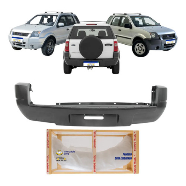 Parachoque Traseiro Ford Ecosport 2003 04 05 06 2007 Novo