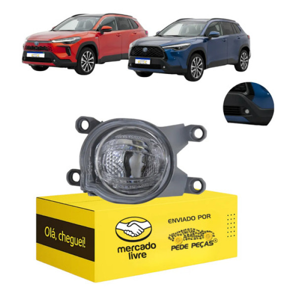 Farol Milha Toyota Corolla Cross 2021 22 23 A 2026 Led Le Cristal