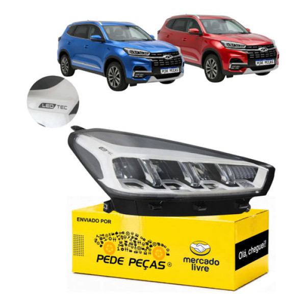 Farol Sinaleira Chery Tiggo 8 2020 A 2025 Txs Max Ld Direito/passageiro