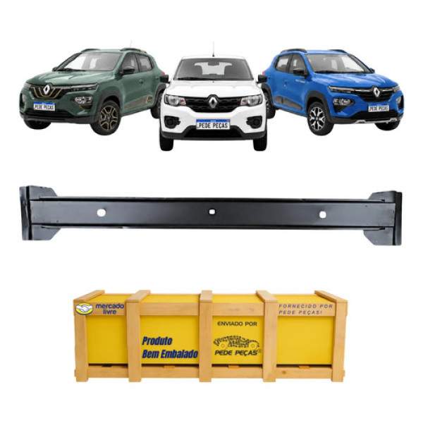 Viga De Aço Parachoque Renault Kwid 2017 A 2026 Dianteira