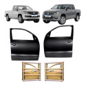 Par Porta Dianteira Vw Amarok 2010 2012 A 2026 Novo Dianteira Ambos Os Lados Preto