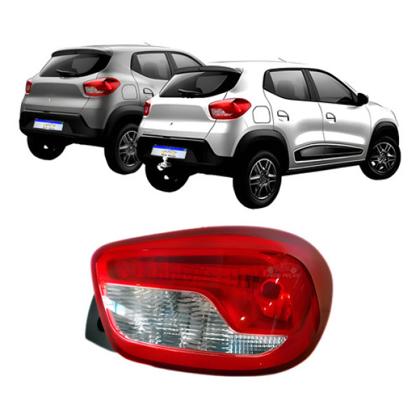 Lanterna Kwid 2017 2018 2019 2020 2021 2022 2023 2024 25 Ld Direito/passageiro Vermelho