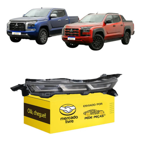 Farol Superior Mitsubishi Triton Savana 2026 Full Led L.e Esquerdo/motorista