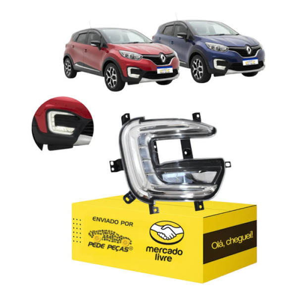 Farol Milha Auxiliar Renault Captur 2017 18 19 20 2021 L.d Cristal