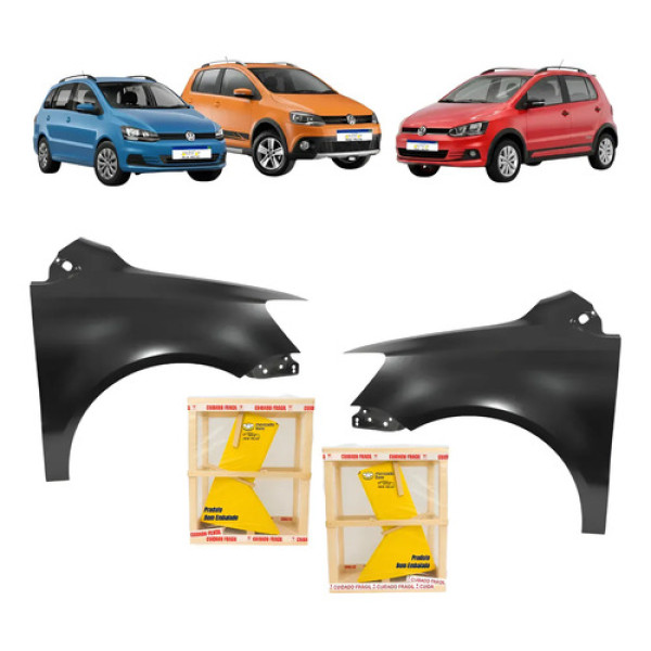 Par Paralama Vw Fox Spacefox Crossfox 2015 A 2020 2021 2022