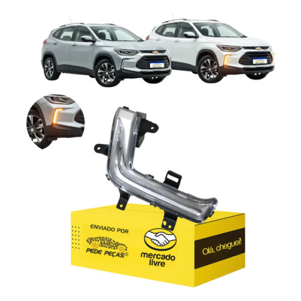 Pisca Parachoque Dianteiro Tracker 2020 2021 2022 23 2024 Ld Amarelo