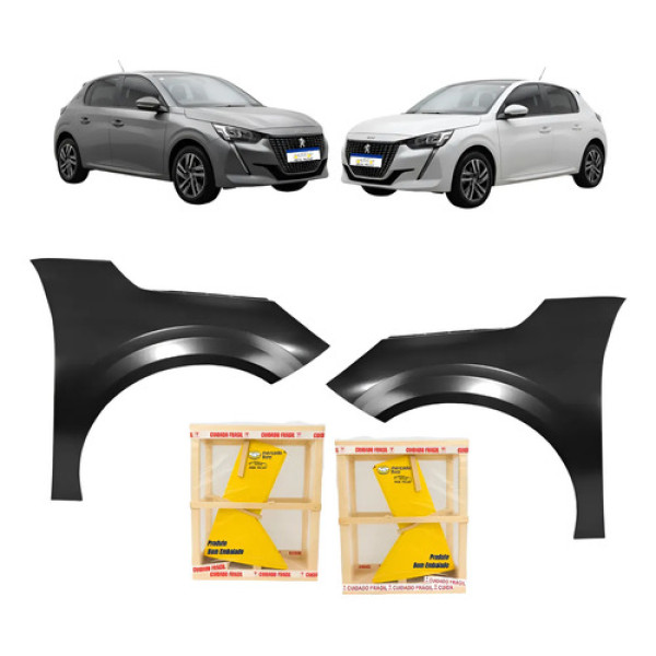 Par Paralama Peugeot 208 Griffe Style 2021 2022 2023 A 2026
