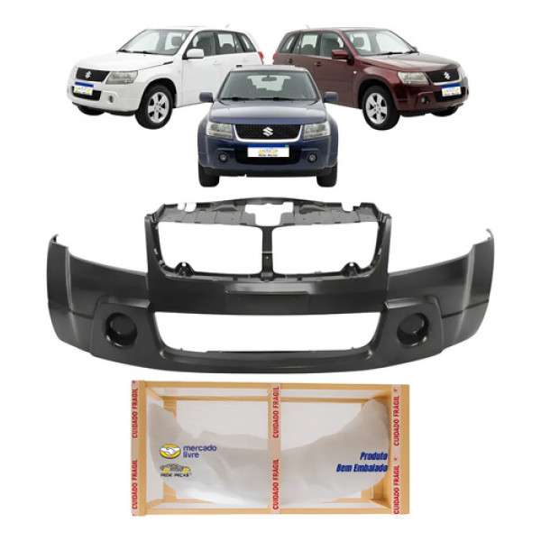 Parachoque Dianteiro Suzuki Grand Vitara 2009 A 2012 Novo Preto