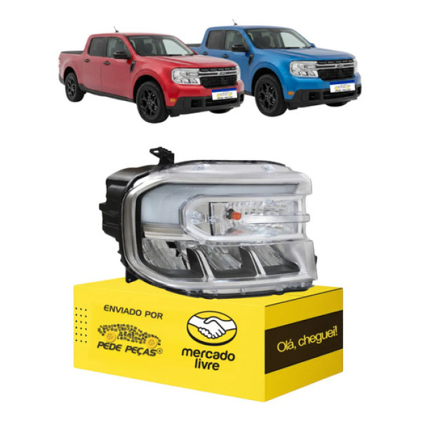 Farol Sinaleira Ford Maverick 2022 2023 2024 C/led L.d Direito/passageiro