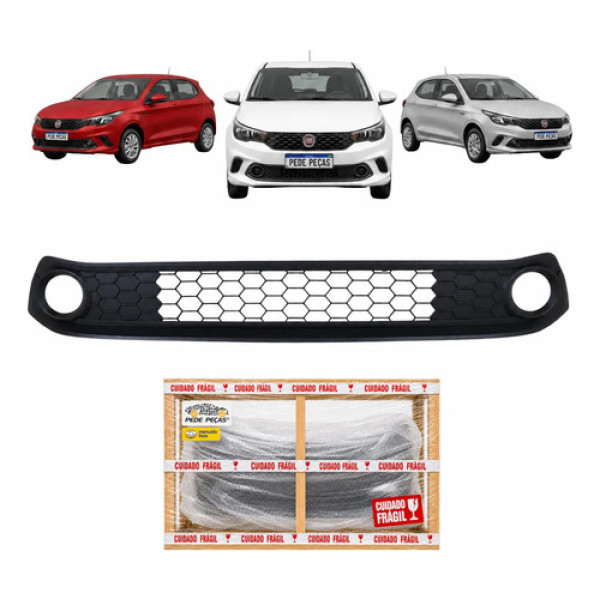 Grade Inferior Fiat Argo 2018 A 2022 S/furo Texturizada Nova Preto Texturizado