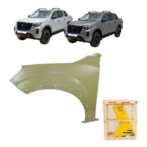 Paralama Nissan Frontier 2022 A 2026 C/moldura Novo Le