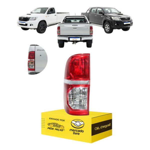 Lanterna Toyota Hilux 2012 2013 2014 2015 Bicolor Novo Le Esquerdo/motorista Cristal
