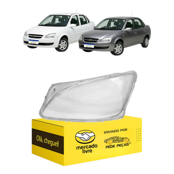 Lente Farol Chevrolet Classic 2011 12 13 14 15 2016 Nova Le