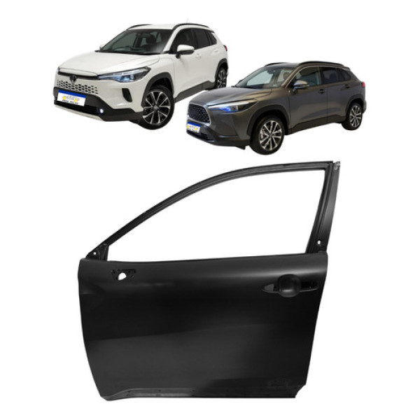 Porta Dianteira Esquerda Toyota Corolla Cross 2021 A 2026  Dianteira Esquerdo Preto