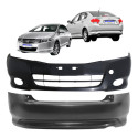 Kit Parachoque Honda City 2009 2010 2011 2012 Com Furo Novo  Preto