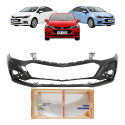 Parachoque Chevrolet Cruze Sedan 2017 2018 2019 Preto Liso Para Pintura