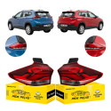Par Lanterna Canto Gm Tracker 2020 21 22 23 24 2025 C/led Ambos Lados Vermelho Cristal