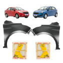 Par Paralama Ford Ka Hatch Sedan 2014 2017 2018 A 2021
