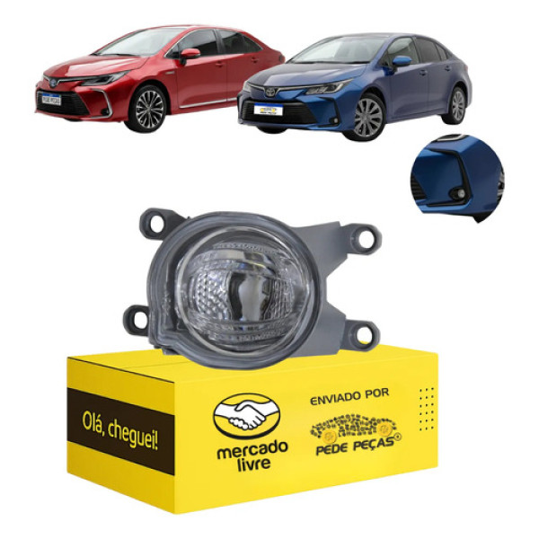 Farol Milha Toyota Corolla 2020 21 22 23 24 25 2026 Led Le Cristal