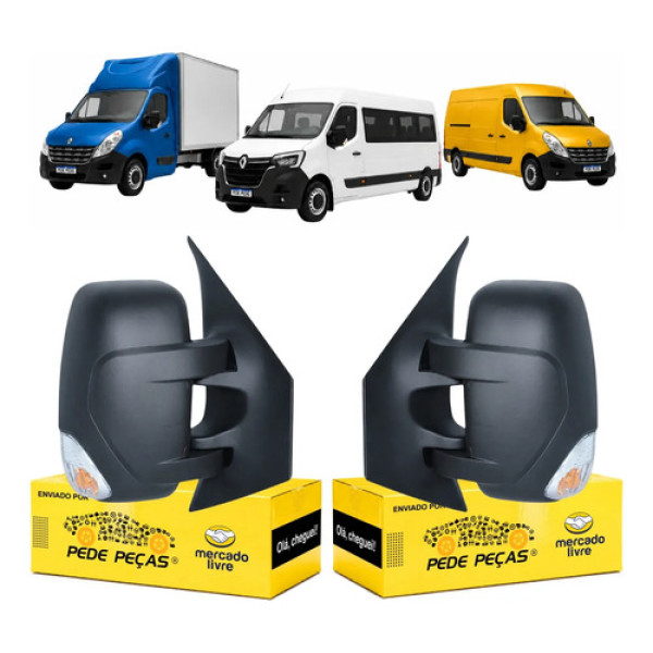 Par Retrovisor Elétrico Renault Master 2014 A 2026 Chassi