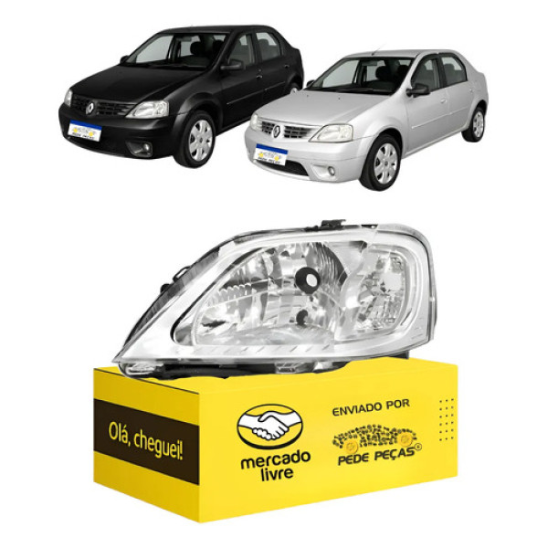Sinaleira Esquerda Renault Logan 2007 2008 2009 2010 Cromado Esquerdo/motorista