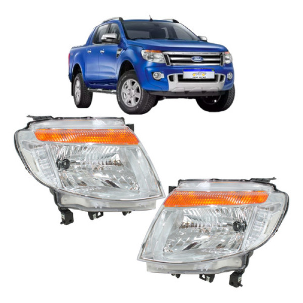 Farol Ford Ranger 2013 2014 2015 2016 Dianteiro Novo Par  Direito
