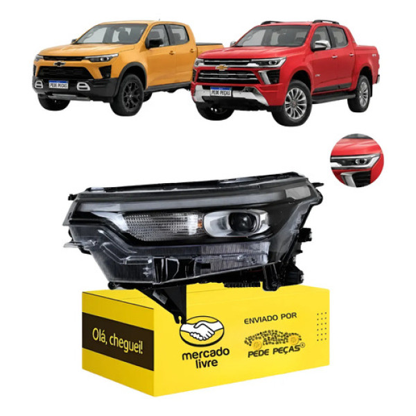 Farol Gm S10 Trailblazer 2025 A 2027 Full Led Trail Z71 Le Esquerdo/motorista